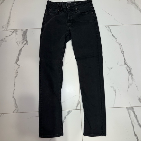 Jack & Jones slim straight black jeans - Picture 1 of 4